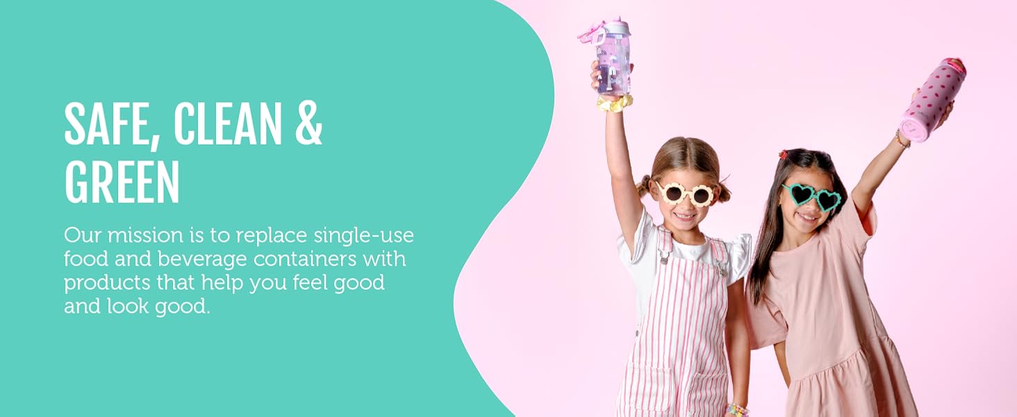 ello pop &amp;amp; fill kids water bottle 18oz stainless steel