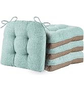 ELFJOY Chair Cushions for Dining Chairs Set of 4 Office Chair Cushion 18x18x3 Inches Kitchen Chai...