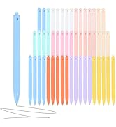 HZDIYAKE Bulk Pens -50-Pack Black Ink Pens - 1.0mm Medium Nib, Smooth Writing Non-Bleeding Ballpo...