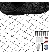 Unves 50 x 50 Ft Bird Netting, 2.4" Square Mesh Bird Net for Chicken Coop, Nylon Heavy Duty Poult...