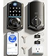 Veise VE017G Wi-Fi Keyless Entry Door Lock, App Remote &amp; Voice Control, Fingerprint Smart Locks f...