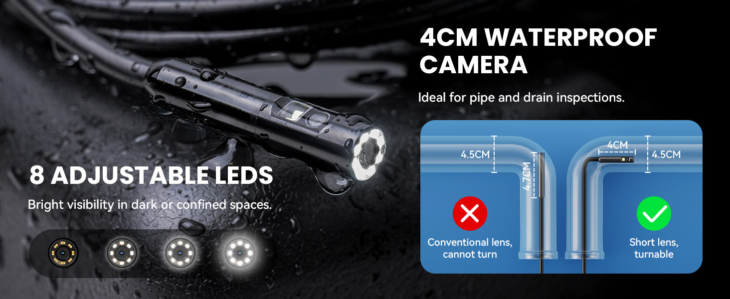 Endoscope Camera with Light