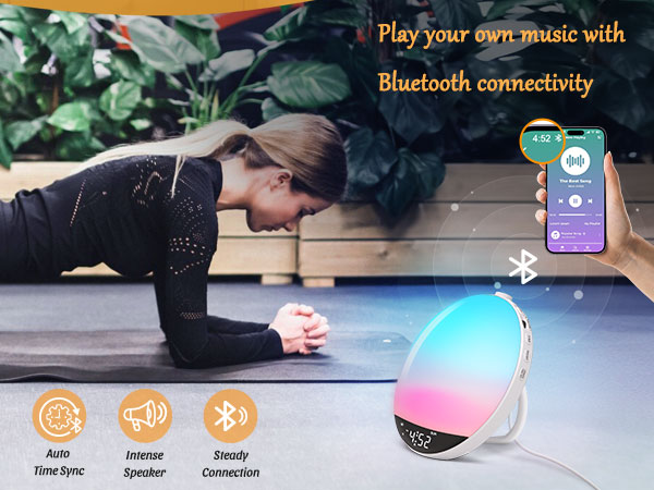 sunrise alarm clock with sound machine