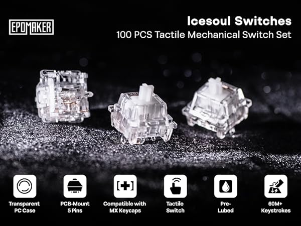 EPOMAKER LEOBOG Icesoul Tactile Mechanical Switch Set