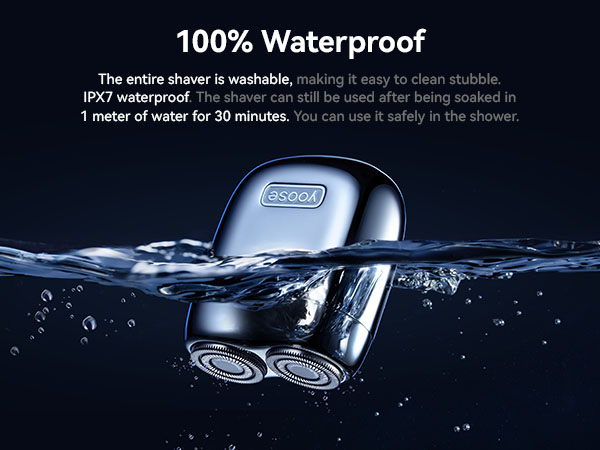 IPX7 waterproof mini electric shaver