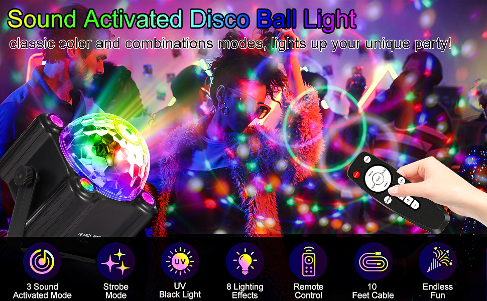 Sound Activated Disco Party Light 1