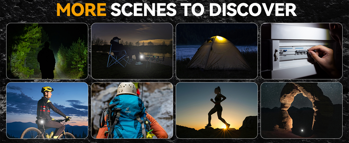 Camping hiking light with keychain