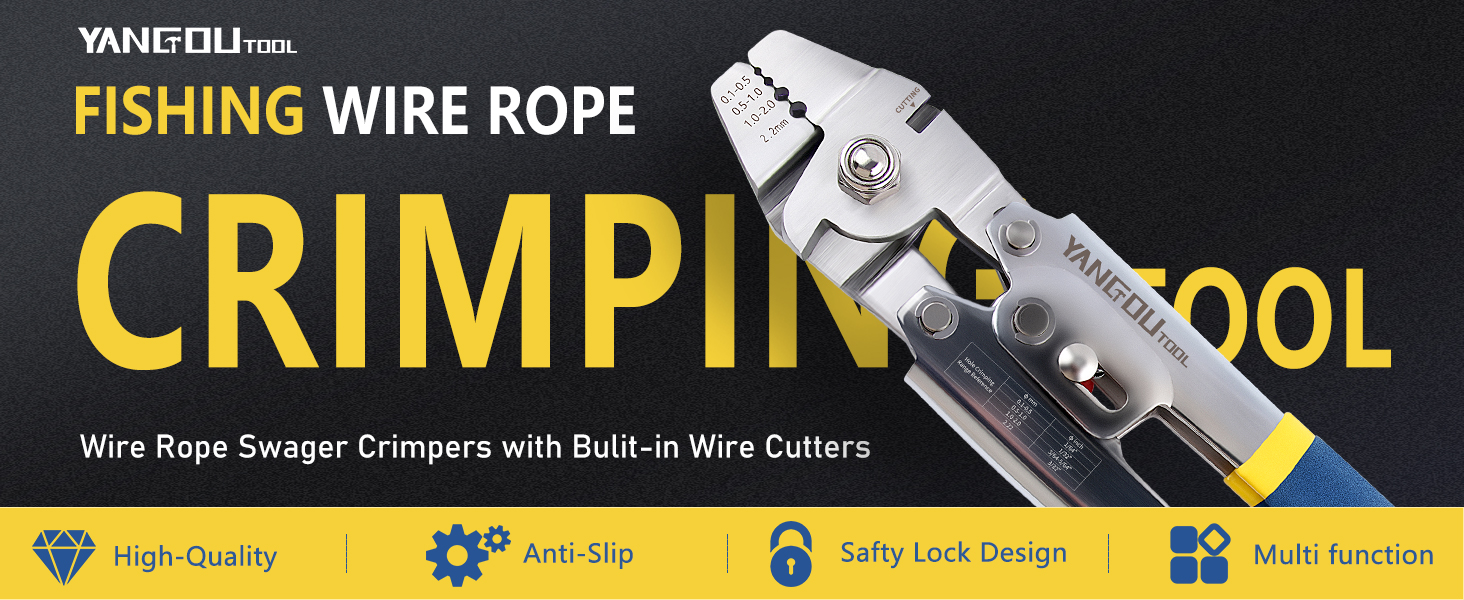 wire rope crimping tool