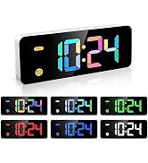 HODIK Alarm Clock for Kids -Digital Clock with 7 Color, 4 Dimmable Backlight &amp; 3 Adjustable Volum...