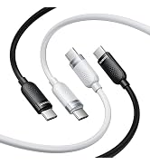 toocki USB C Cable [2Pack,3.3ft] 60W Fast Charging Type C Silicone Cord Compatible with iPhone 16...