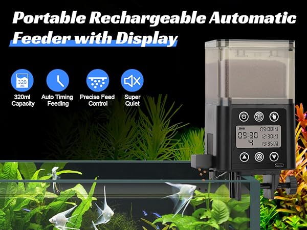 Large Capacity Vacation Timer Fish Feeder