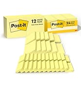 Post-it Notes, Yellow, Value Pack, Clean Removal, 1.5 in x 2 in with Post-it Notes, Canary Yellow...
