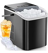OLIXIS Ice Maker Machine with Handle,26lbs in 24Hrs,9 Ice Cubes in 6 Mins,Auto-Cleaning Portable ...