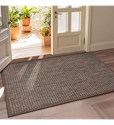 LEKEEPGO Door Mat 36"x59", Door Mat Indoor Entrance, Non Slip Rubber Backing Front Door Mat Washa...