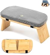 Estleys Meditation Bench, Bamboo Meditation Stool, Folding Kneeling Meditation Bench, Seiza Praye...
