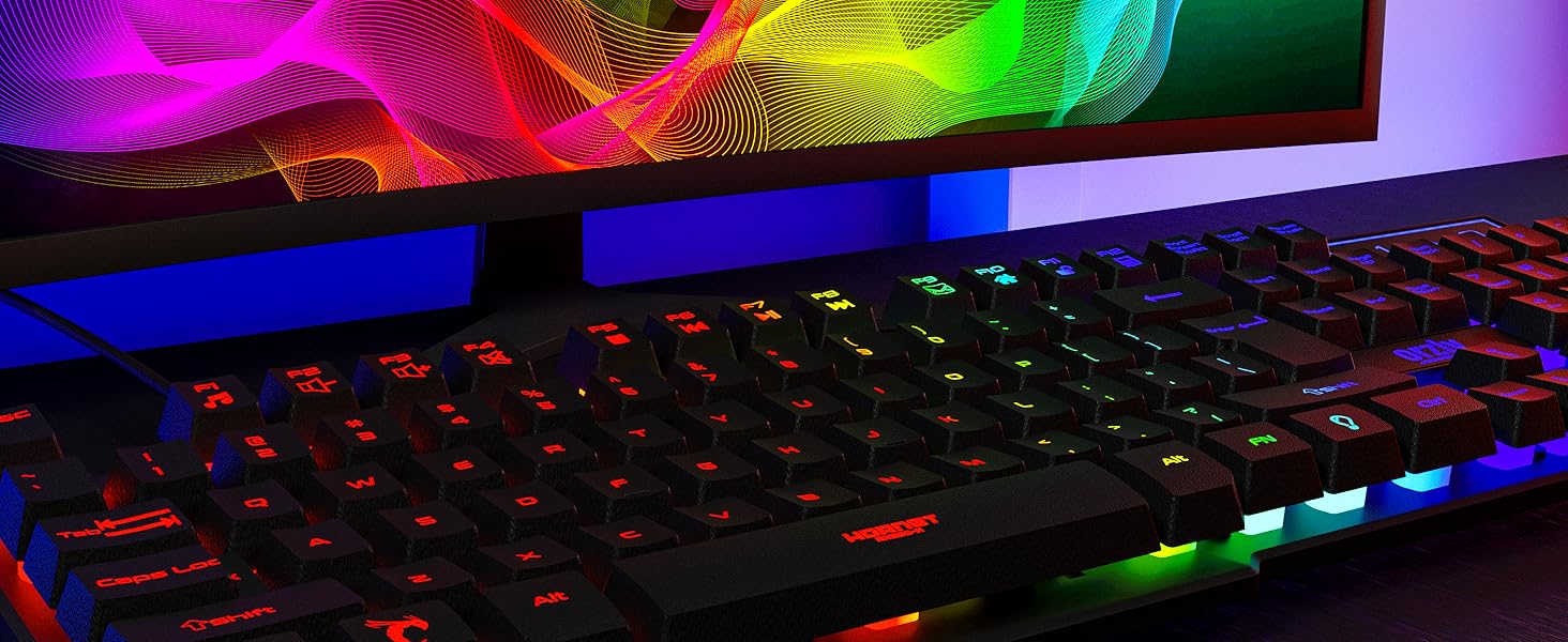 Gaming keyboard and mouse bundle for PS5 Xbox &amp; PC