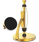VEHHE Gold Paper Towel Holder Countertop, One-Handed Tear, Stainless Steel, Stand Paper Towel Hol...