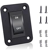 mankk On-Off Switch 12V 20A 4 Pins DPST Rocker Switch Panel RV Light Switch for RV Trailers Campe...