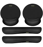 Comfy Mee Premium Memory Foam Keyboard and Mouse Wrist Rest Pads Set- for Comfortable Typing &amp;Wri...
