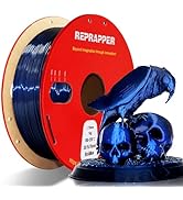 RepRapper PLA Filament, Glitter Black Blue Gradient 3D Printer Filament, Beautiful Color Change S...