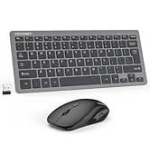 TECKNET Wireless Keyboard and Mouse Combo, Mini Cordless Computer Keyboard and Mouse Set 2.4GHz, ...