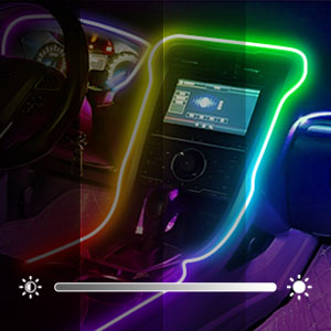 Dreamcolor Acrylic Interior Car LED Strip Light with Wireless APP