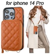 Bocasal crossbody RFID blocking wallet case with card slots holder