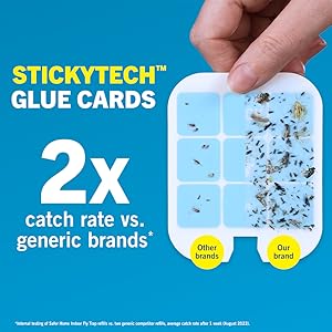 safer home indoor fly trap stickytech glue cards catch 2x more than generic brands