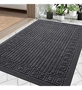 Finchitty Front Door Mat Outdoor Entrance, Heavy Duty Sturdy Rubber Doormat, Stain and Fade Resis...