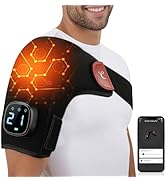 Comfytemp Cordless Shoulder Heating Pad for Rotator Cuff Pain Relief, Electric Heated Shoulder Br...
