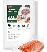 Aotto Vacuum Sealer Bags for Food - 200 Count Quart 8" x 12" Commercial Grade BPA Free Heavy Duty...