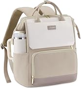 LOVEVOOK Laptop Backpack for Women with Giant Tumbler Holder Pocket, 15.6 inch Travel Work Backpa...