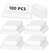 File Folder Tabs, SUNEE 100 Sets Hanging File Folder Labels Tabs and Inserts for Hanging Files Fo...