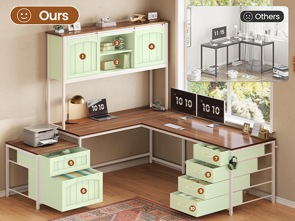 l shaped desk
