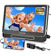 WONNIE 12" Headrest DVD Player Portable for Car, Support 1080P/MP4 Video with HDMI Input/Output, ...