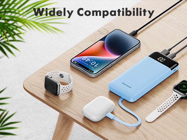 power bank with built in cables