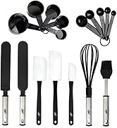 Silicone Spatula Set, 17 Piece Baking Utensils, Nylon and Stainless Steel, Non Stick and Heat Res...