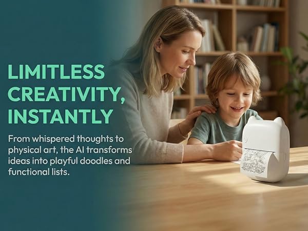 ai voice sticker printer