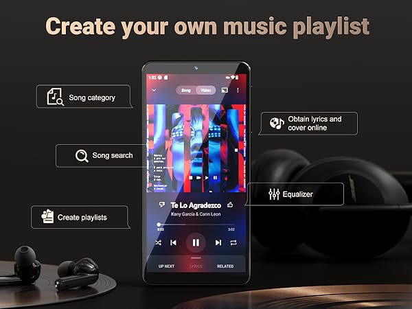 MP3 Player with Bluetooth and WiFi