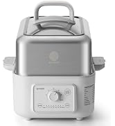 BUYDEEM G52 5.3Qt Electric Food Steamer for Cooking, Oat White | 1-3 People, 2-hour Keep Warm, 7 ...
