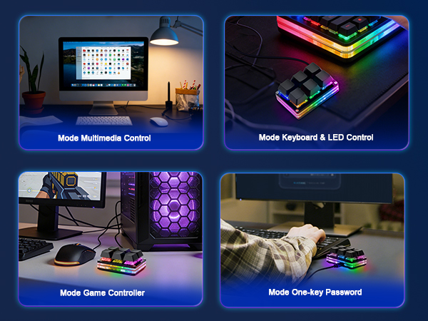 6 KEY MINI KEYBOARD GAMING KEYPAD MECHANICAL OSU KEY PAD CHERRY AXIS