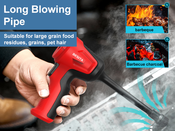 Long Blowing Pipe+ Round Brush 