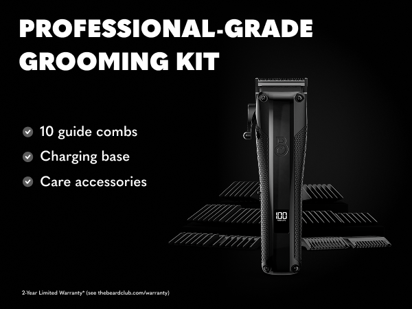 The Beard Club pro Trimmer barber quality beard trimmer for men