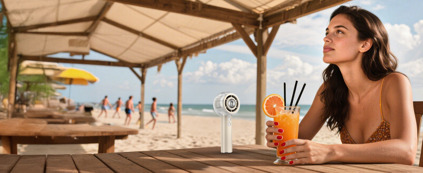 outdoor portable fan personal fan mister rechargeable handheld fan portable mist fan