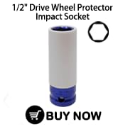 JEUCLEL 17mm 1/2" Drive Wheel Protector Impact Socket, Lug Nut Impact Socket, Non-Marring Lug Nut...