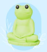 Frog Toilet Bolt Covers Glow in the Dark 