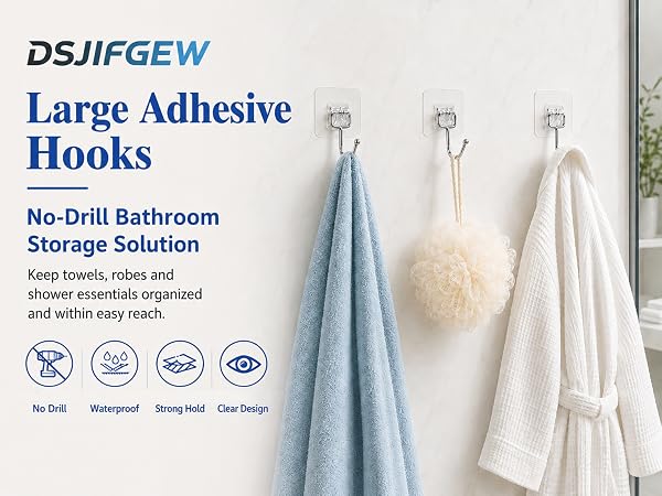 Large Adhesive Hooks
