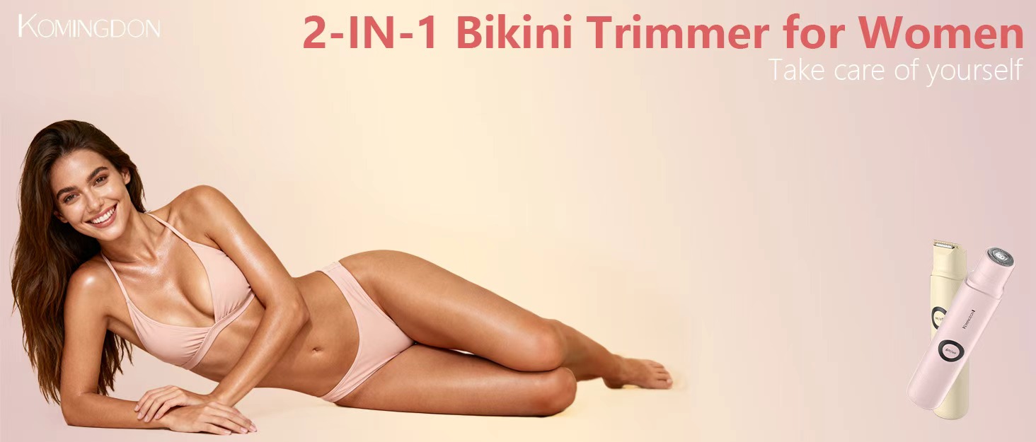 BIKINI Trimmer for Women,2-in-1 Foil Shaver for Women,Dual-head Electric Shaver for Women,Smooth