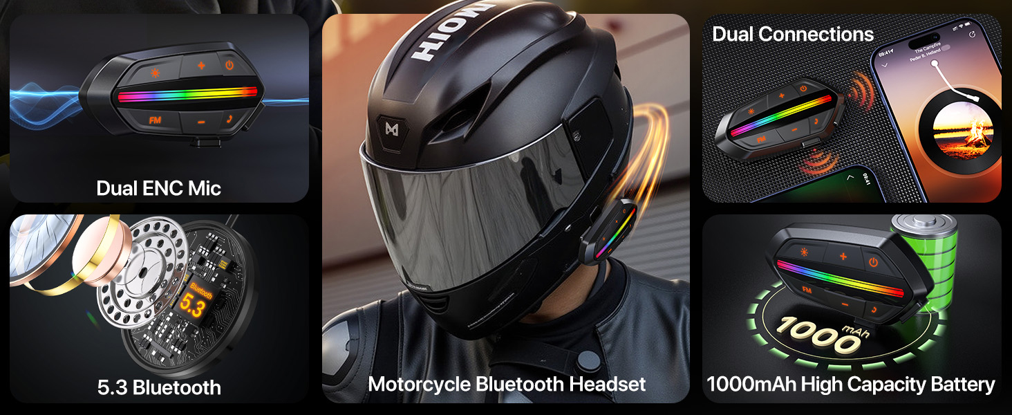 motorcycle helmet bluetooth