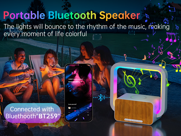 night lights bluetooth speaker